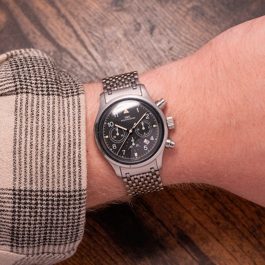 1990s IWC Flieger Chronograph IW3741 Quartz 36mm