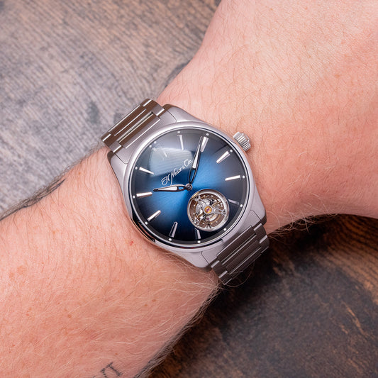 2019 H. Moser & Cie Pioneer Tourbillion Midnight Blue Limited