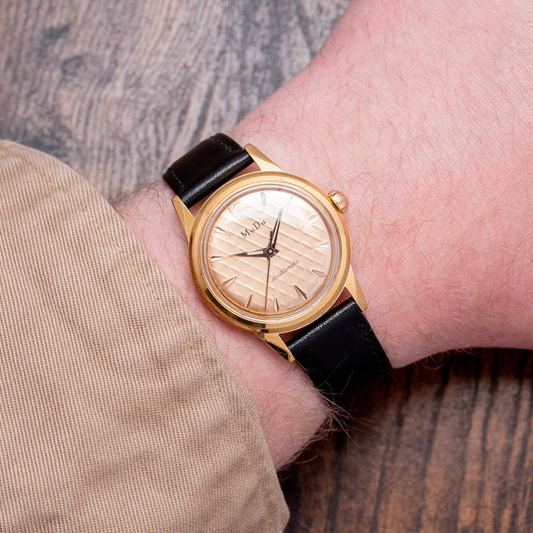 1960s MuDu Doublematic Textured Dial Automatic 32mm