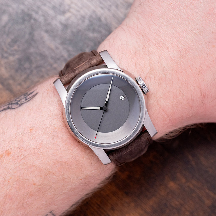 2018 Schofield Signalman Bare Bones Graphite Dial 1 of 1 44mm