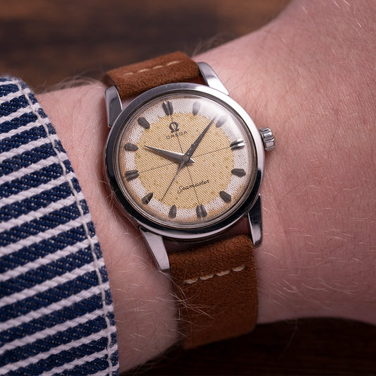 1956 Omega Seamaster Manual Cal. 420 Waffle Dial 2759-10