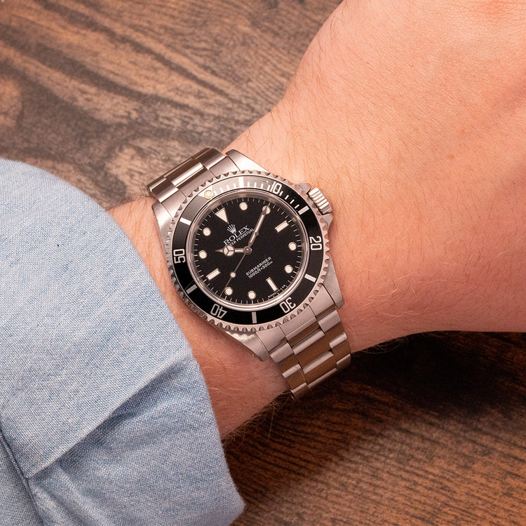 1997 Rolex Submariner 14060 "2-Liner" Tritium with Papers