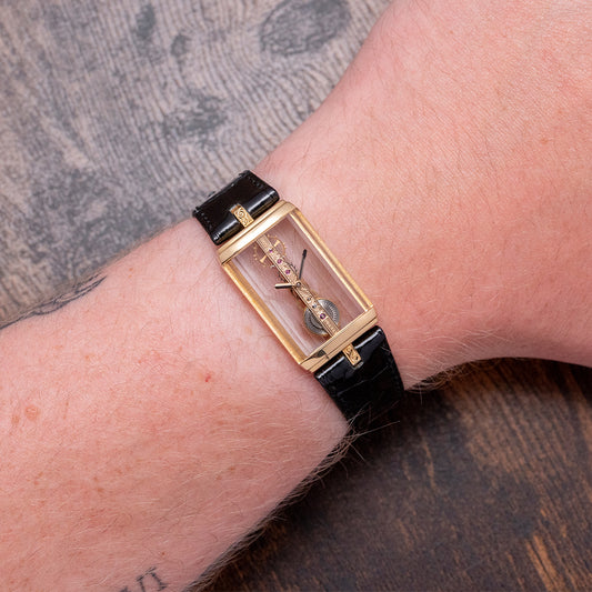 1988 Corum Golden Bridge 18ct Gold Mid-Size 20mm 13.150.56