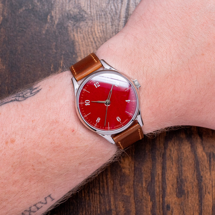 2020s AnOrdain Model 1 Medium Post Office Red 38mm Auto