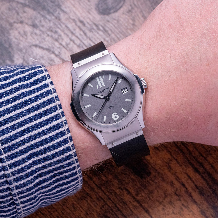 2000s Hublot Elegant MDM Automatic 41mm Grey Dial 1910.1