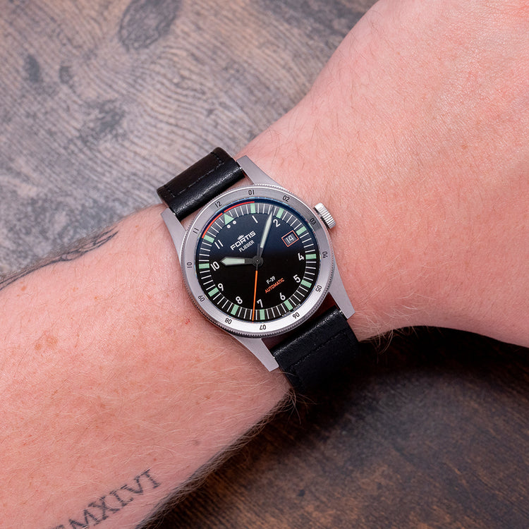 2021 Fortis Flieger F-39 Automatic 39mm Black Dial