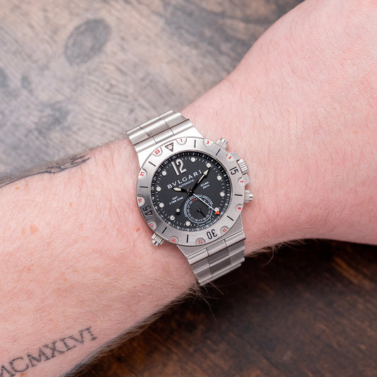 2000s Bulgari Diagono Scuba GMT Automatic 38mm SD38S GMT