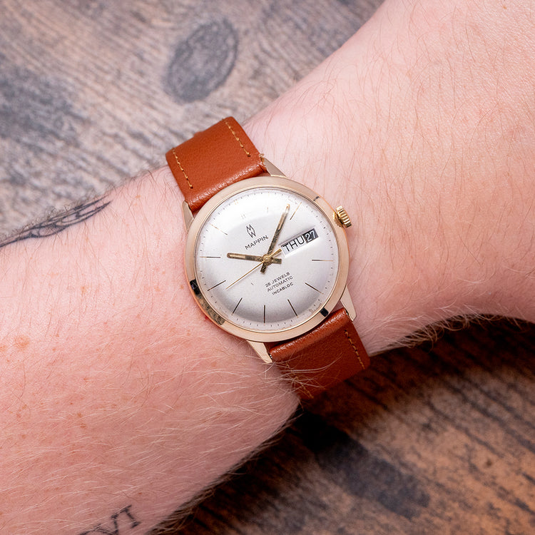 1975 Mappin 9ct Gold Day/Date Automatic ETA 2789 34mm