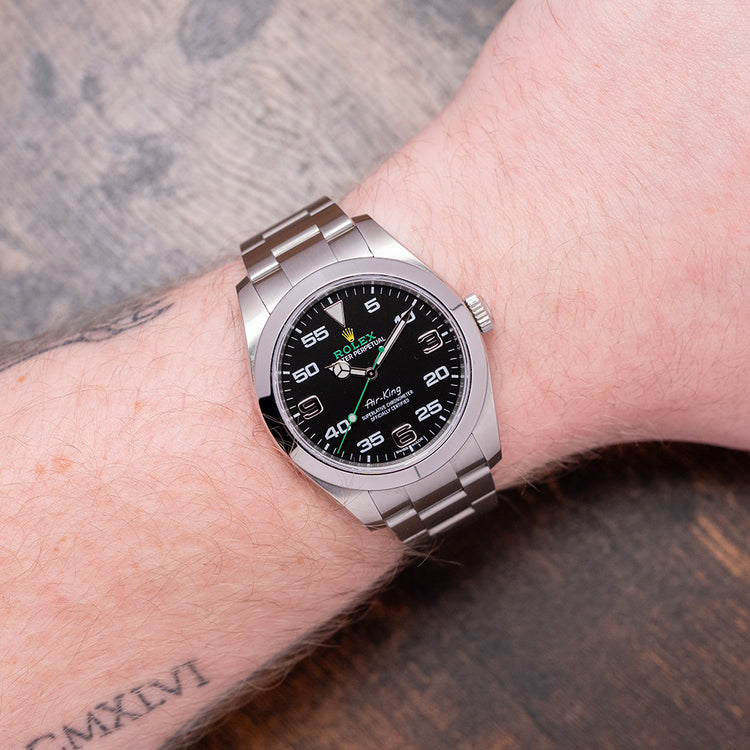 2019 Rolex Air King 40mm Black Dial Discontinued 116900