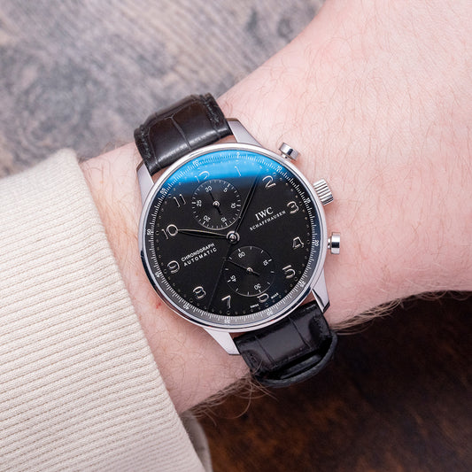 2012 IWC Portuguese Chronograph Black IW371447