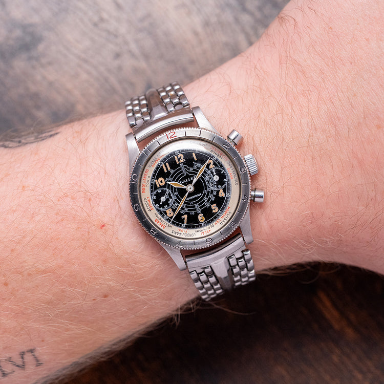 1940s Gallet Flying Officer MK1 'Truman' Black Dial 34mm