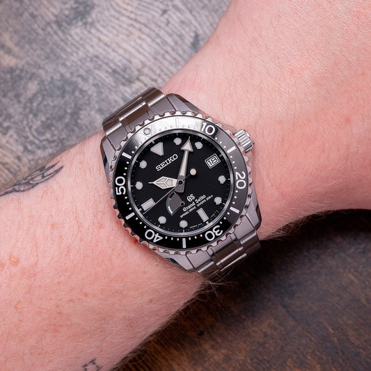 2015 Grand Seiko Spring Drive Diver Black 44mm SBGA029