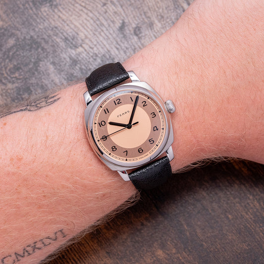 2024 Fears Brunswick 40mm Copper Salmon Automatic