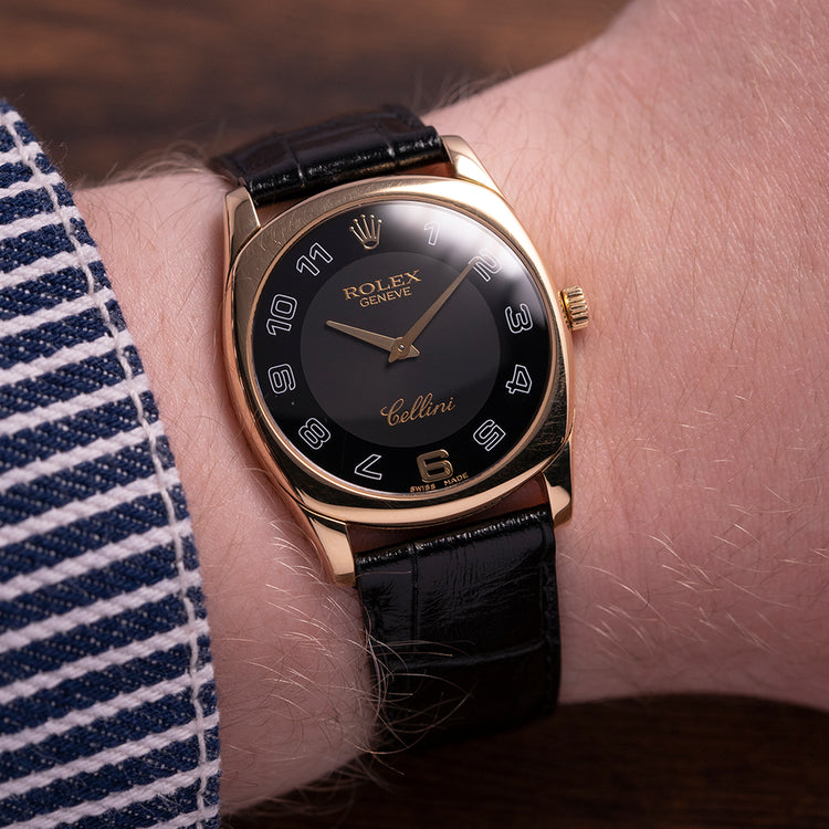2005 Rolex Cellini Danaos Manual 18ct Gold Box & Papers