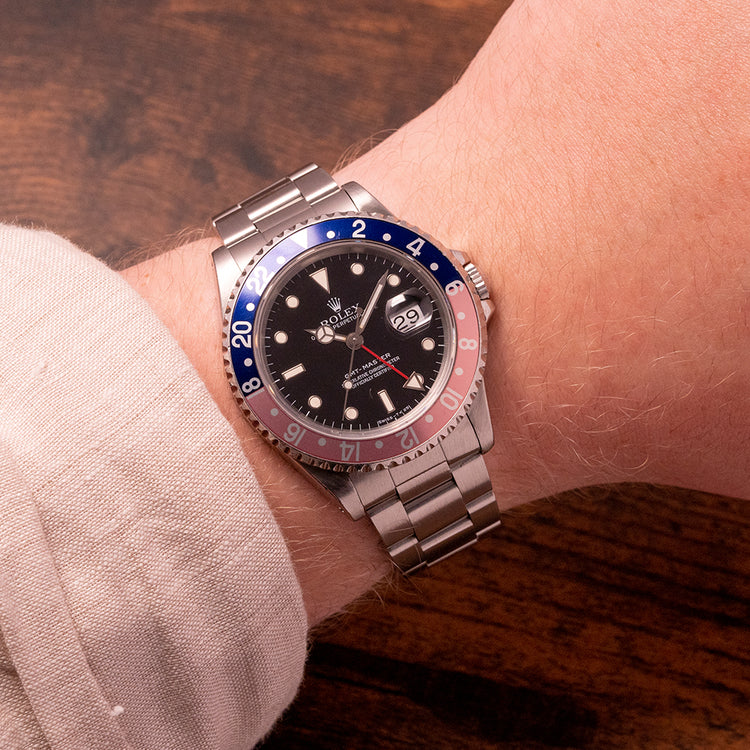 1991 Rolex GMT-Master Faded "Pepsi" 16700 Tritium