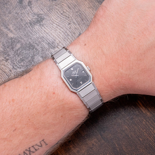 1990s Mido Ocean Star No.1 Aquadura Quartz 23mm