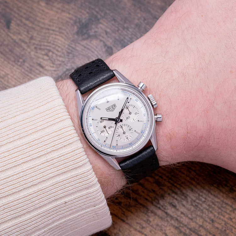 1997 TAG Heuer Carrera Re-Edition 36mm White CS3110 Box & Papers