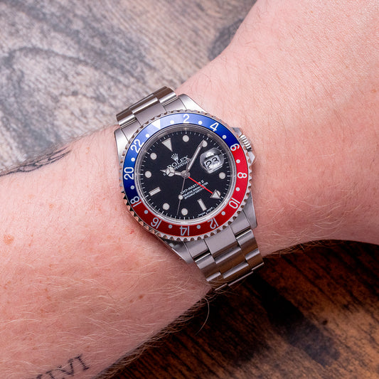 2002 Rolex GMT-Master II "Pepsi" 16710 Box & Papers
