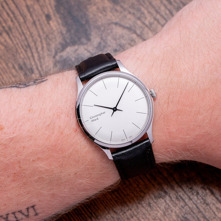 2019 Christopher Ward C5 Malvern 595 White Dial 38.5mm