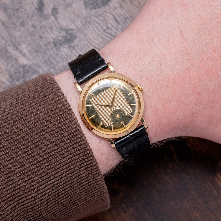 1954 Movado 'Gentleman' 18ct Yellow Gold 8423 With Box & Papers