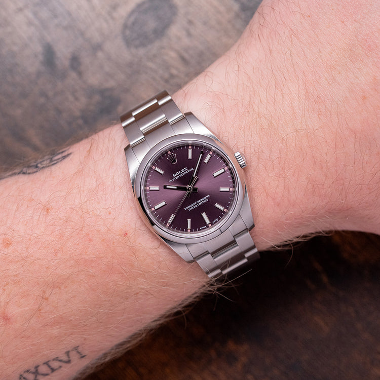2016 Rolex Oyster Perpetual 34mm 'Red Grape' 114200
