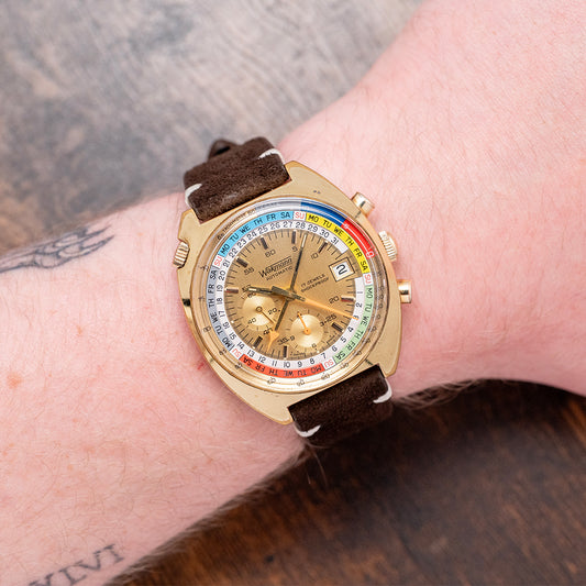 1970s Wakmann Automatic Chronograph Lemania 1341 42mm