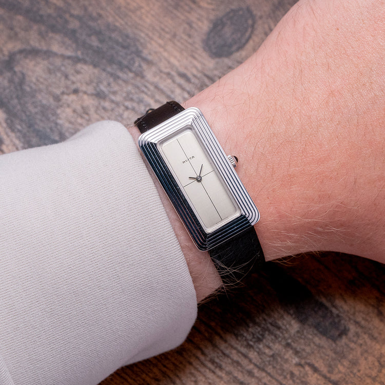 1970s Near New Old Stock Blita White "Cristallor" Mechanical