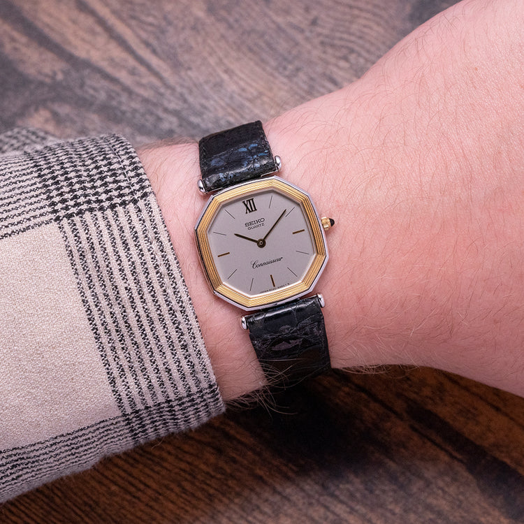 1980 Seiko Quartz "Connaisseur" Gold Bezel 6020-5360