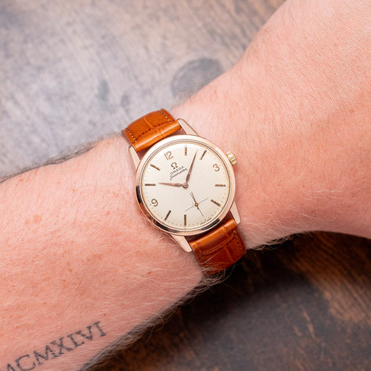 1960 Omega Seamaster Manual Rose Gold Plated 35mm 14389-2