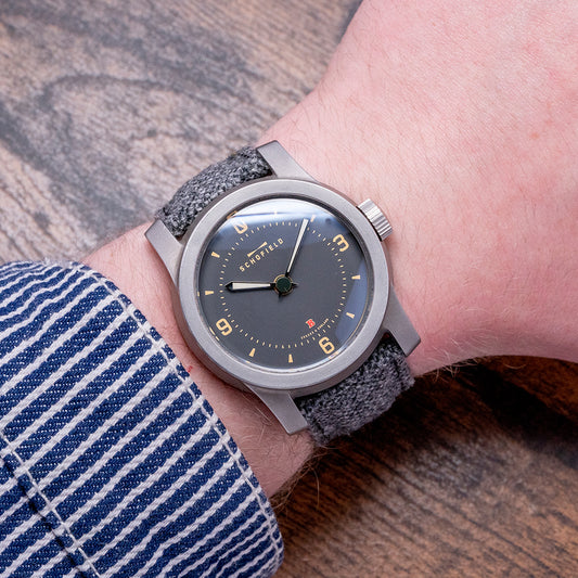 2017 Schofield Beater 1 Early Grey Enamel Dial Automatic