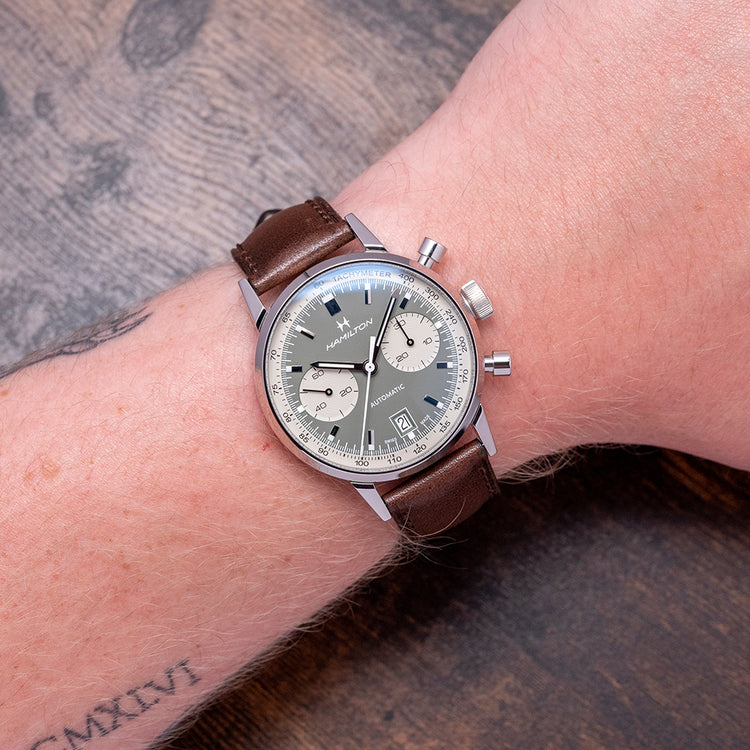 2021 Hamilton Classic Instra-Matic Auto Chrono Green 40mm