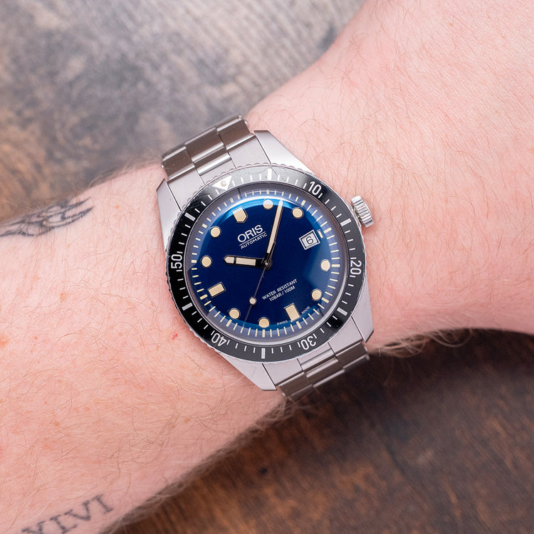 2016 Oris Diver 65 Navy Blue Automatic 42mm on Bracelet