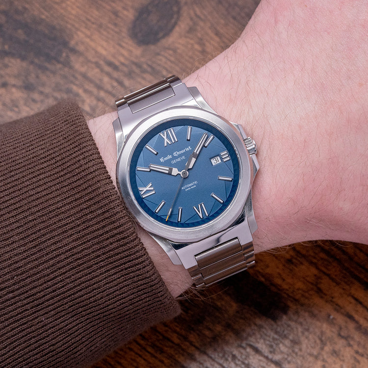 2020 Emile Chouriet Ice Cliff 40mm Blue Automatic