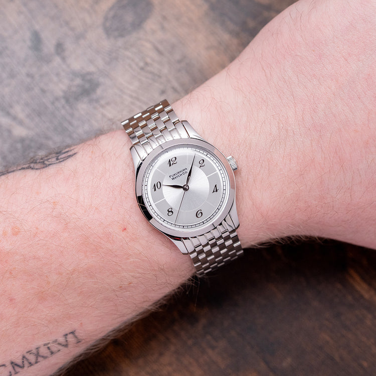 2025 Fukushima Watch Company Futaba Silver Auto 34mm