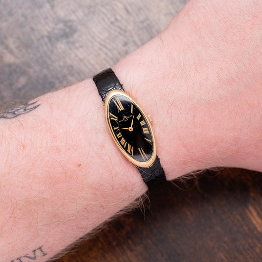 1970s Baume & Mercier 'Baignoire Allongée' 18ct Gold 38261