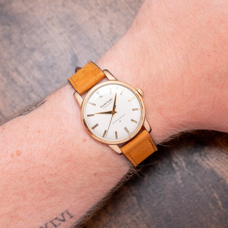 1963 Grand Seiko "First" J14070 14K Gold Filled 'Raised Dial' 35mm