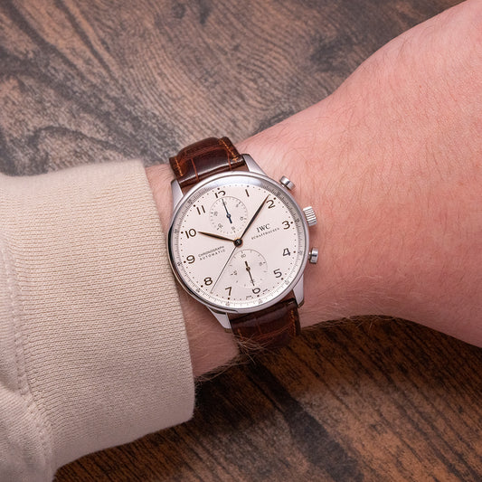 2007 IWC Portuguese Chronograph White IW371401