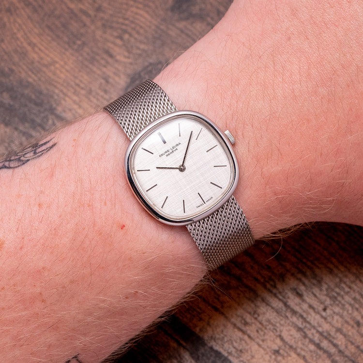 1960s Favre-Leuba Geneve Manual "Ellipse" on Bracelet