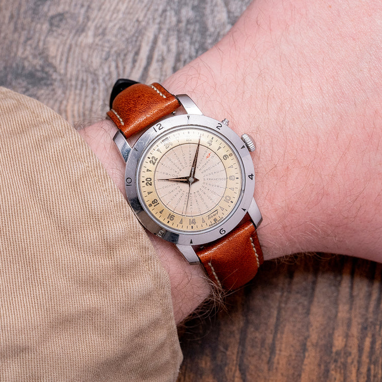1953 Tissot Navitgator Worldtimer Bumper Automatic 36mm 4002-1