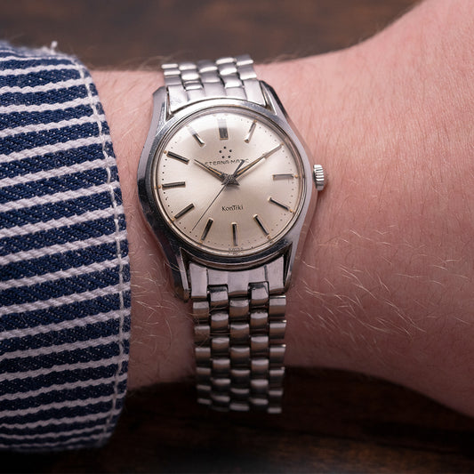 1960s Eterna-Matic Kontiki Auto on Gay Freres Eterna Bracelet