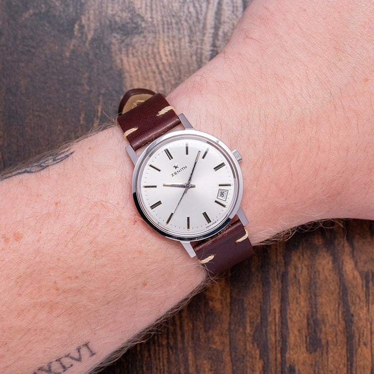 1960s Zenith Date Silver Dial Manual Cal. 2562C 36mm