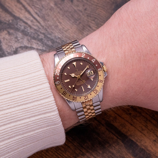 1973 Rolex GMT-Master "Rootbeer" 1675 MK3 Dial