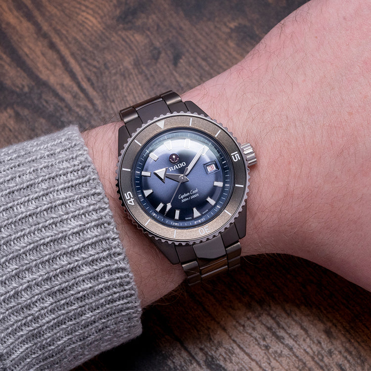 2022 Rado Captain Cook High-Tech Ceramic Diver Blue Dial R32144202