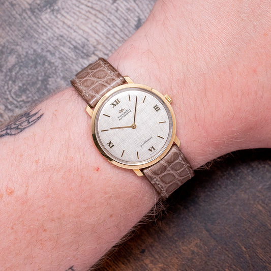 1960s Movado 'Gentleman' 18ct Gold Micro-Rotor Cal. 230 34mm