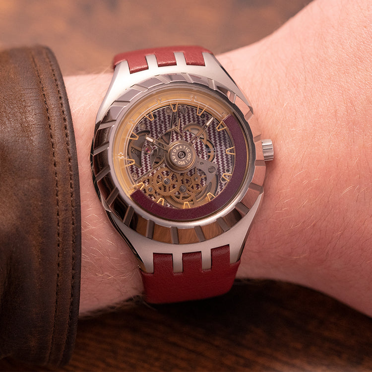 2020 Swatch Flymagic Burgundy/Red Limited YHS101