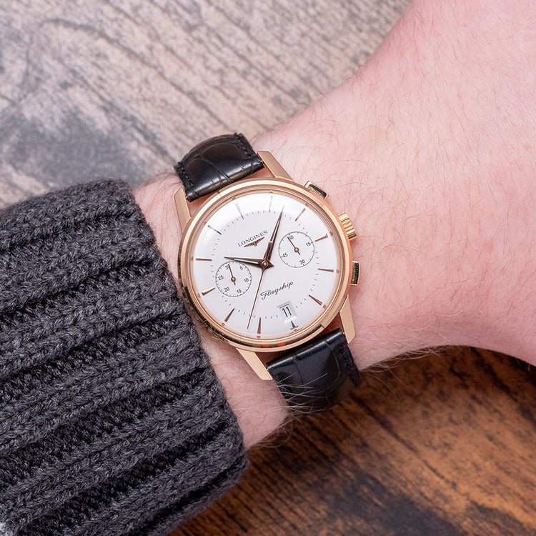 2008 Longines Heritage Flagship Chronograph 18ct Gold L4.756.6