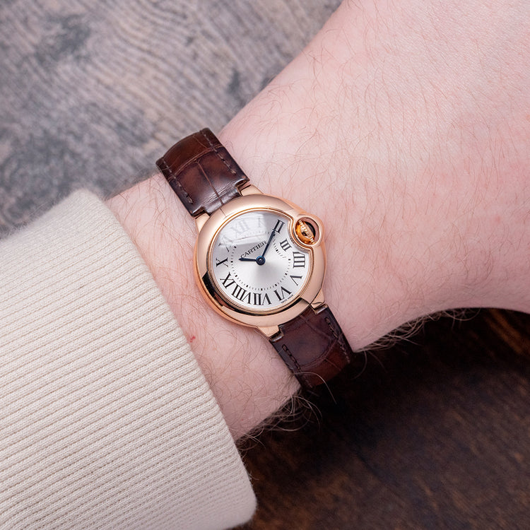 2009 Cartier Ballon Bleu 28mm 18ct Rose Gold Quartz W6900256