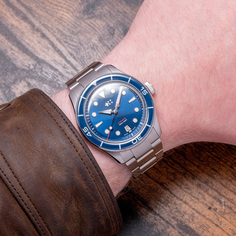 2024 Christopher Ward C65 Aquitaine Blue Automatic