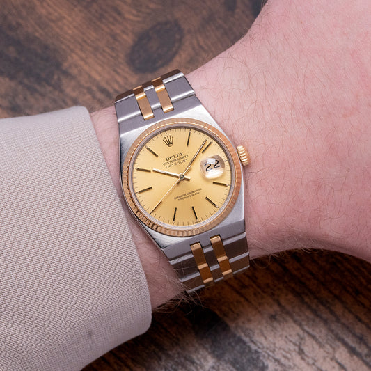 1980 Rolex Oysterquartz Datejust Steel & Gold 17013