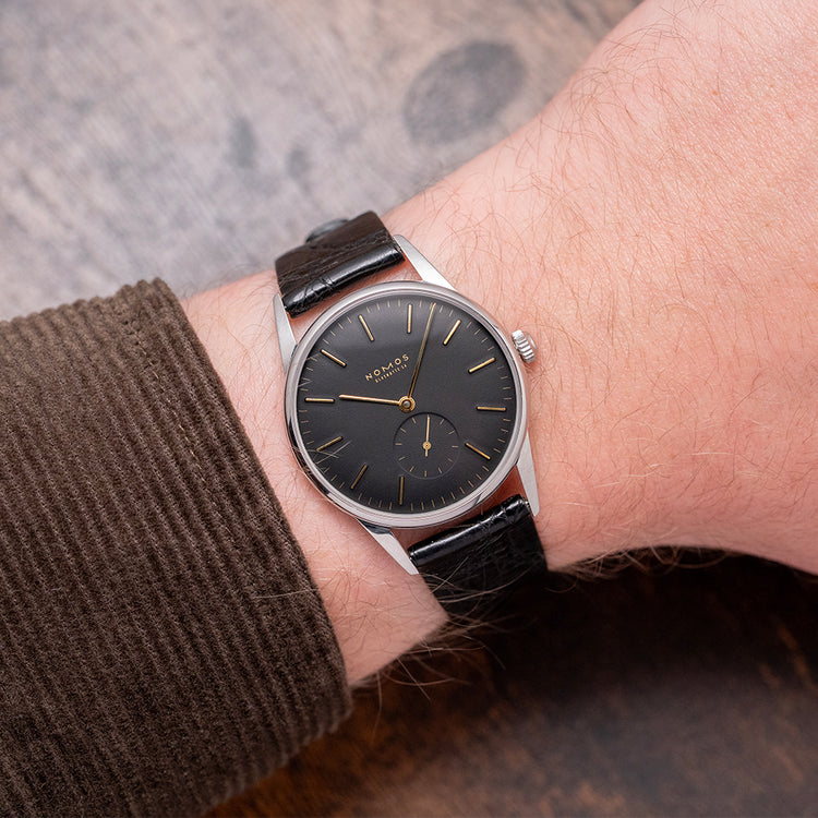 1996 Nomos Orion 35mm Manual Black Dial Early Ref 332